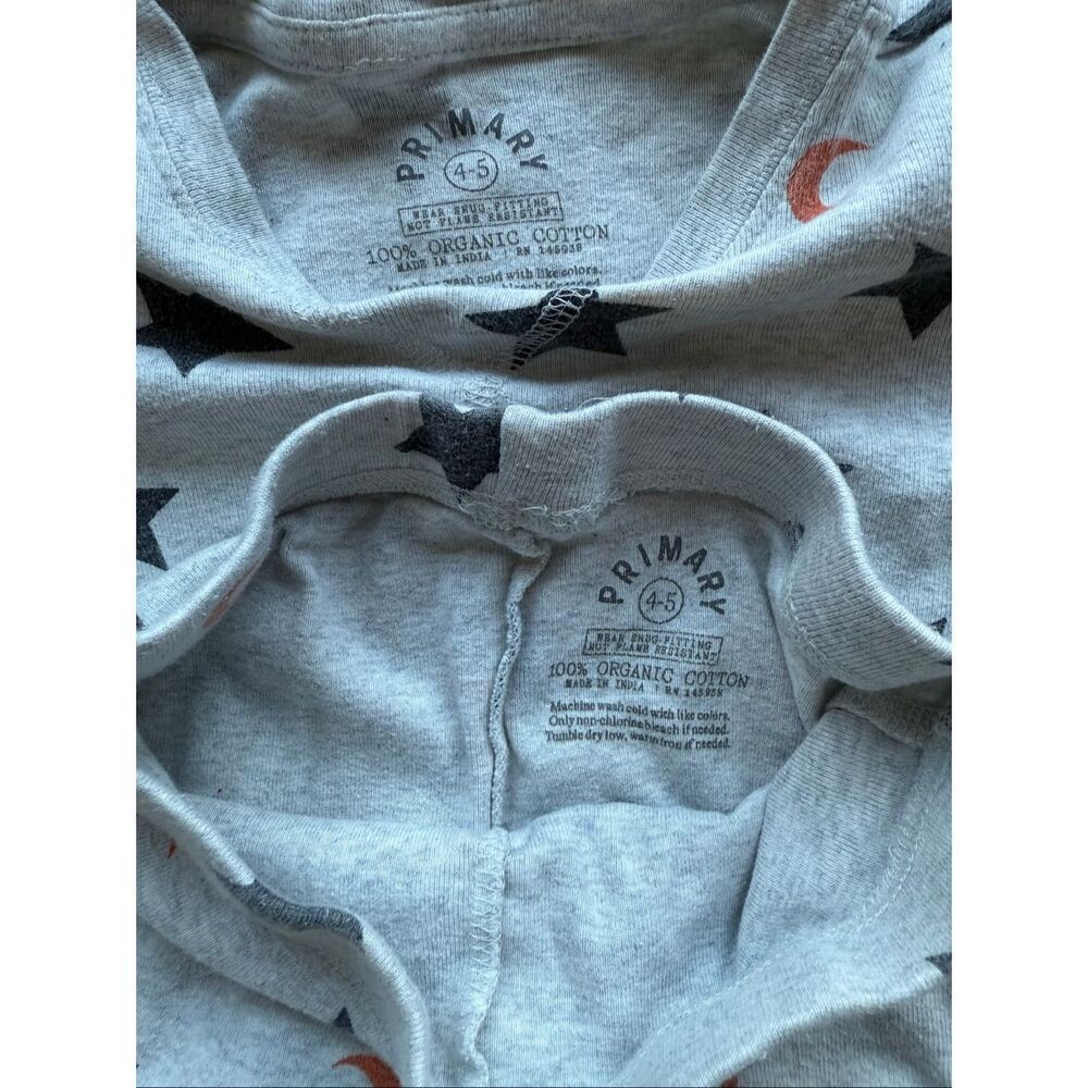 Primary 4-5 Year Old Organic Snug Fit Pajama Set - Picture 4 of 4